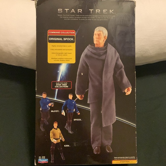 Star Trek; Original Mr. Spock…. Fully articulated and poseable. Never opened. - Picture 3 of 4